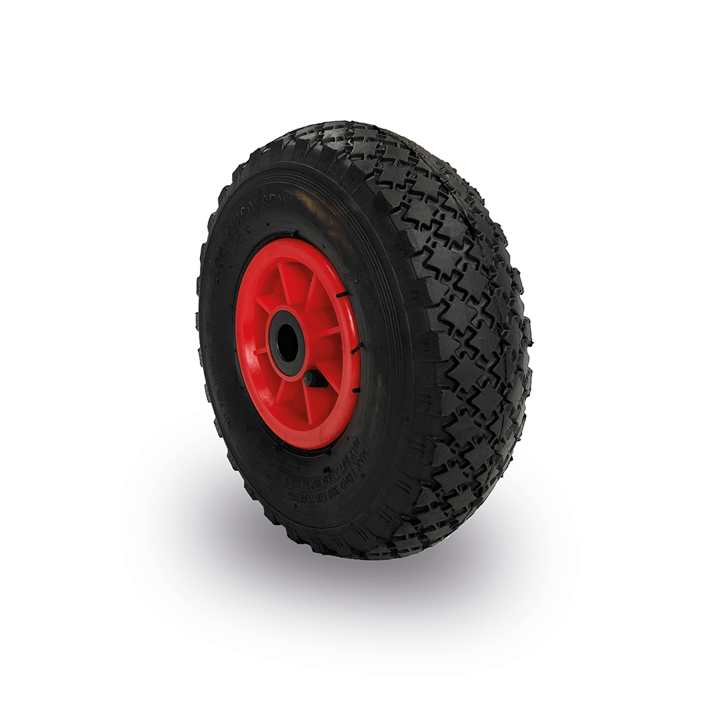 Rueda neumática 2 lonas Ø260mm con cojinete de rodillos