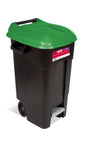 CUBO BASURA 120L.C/PEDAL 4 COLORES