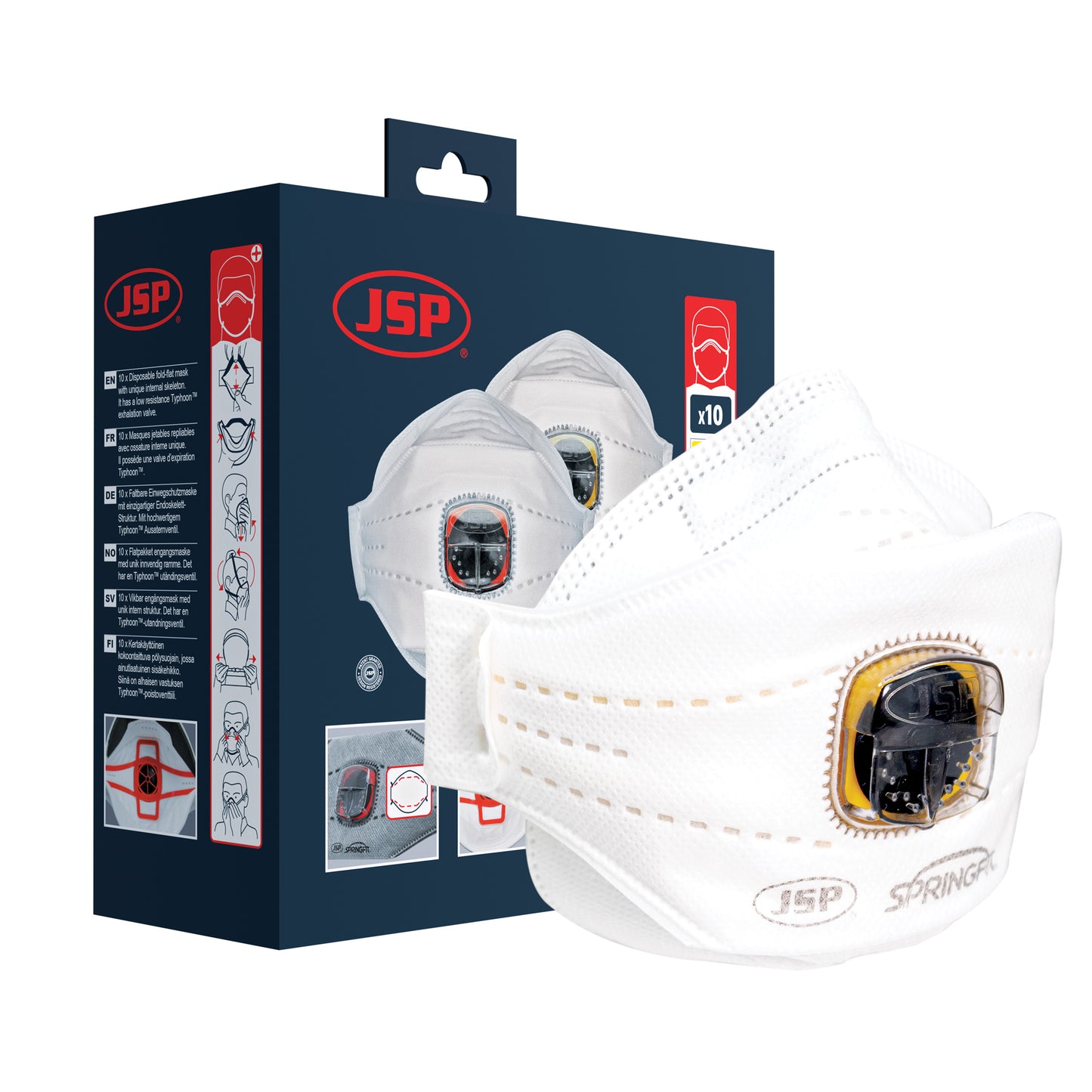 SpringFit™ Mascarilla FFP2V (425) (Caja de 10)