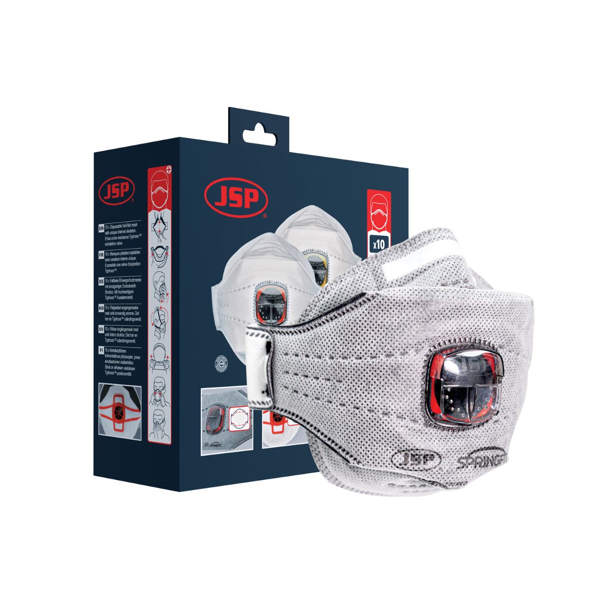 SpringFit™ Mascarilla FFP3OV (436) (Caja de 10)