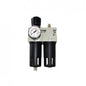 Conjunto Filtro Regulador Lubricador AIXIA FR+L 1/2" con Manómetro