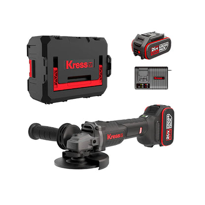Mini Amoladora KRESS 20V 125mm + 2 Baterias 5.0Ah - KUH10.4